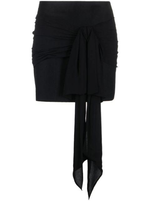 bow-detail high-waisted miniskirt by PHILOSOPHY DI LORENZO SERAFINI