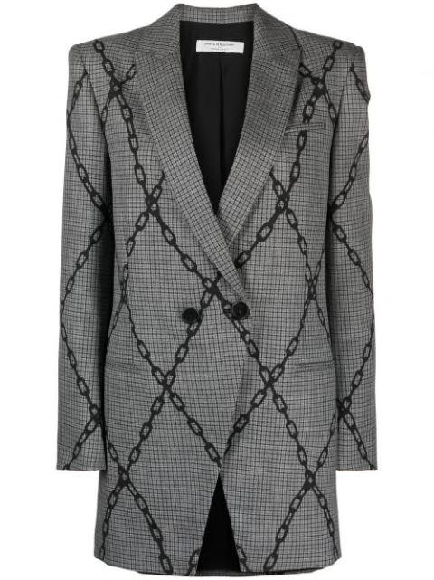 chain-link print blazer by PHILOSOPHY DI LORENZO SERAFINI