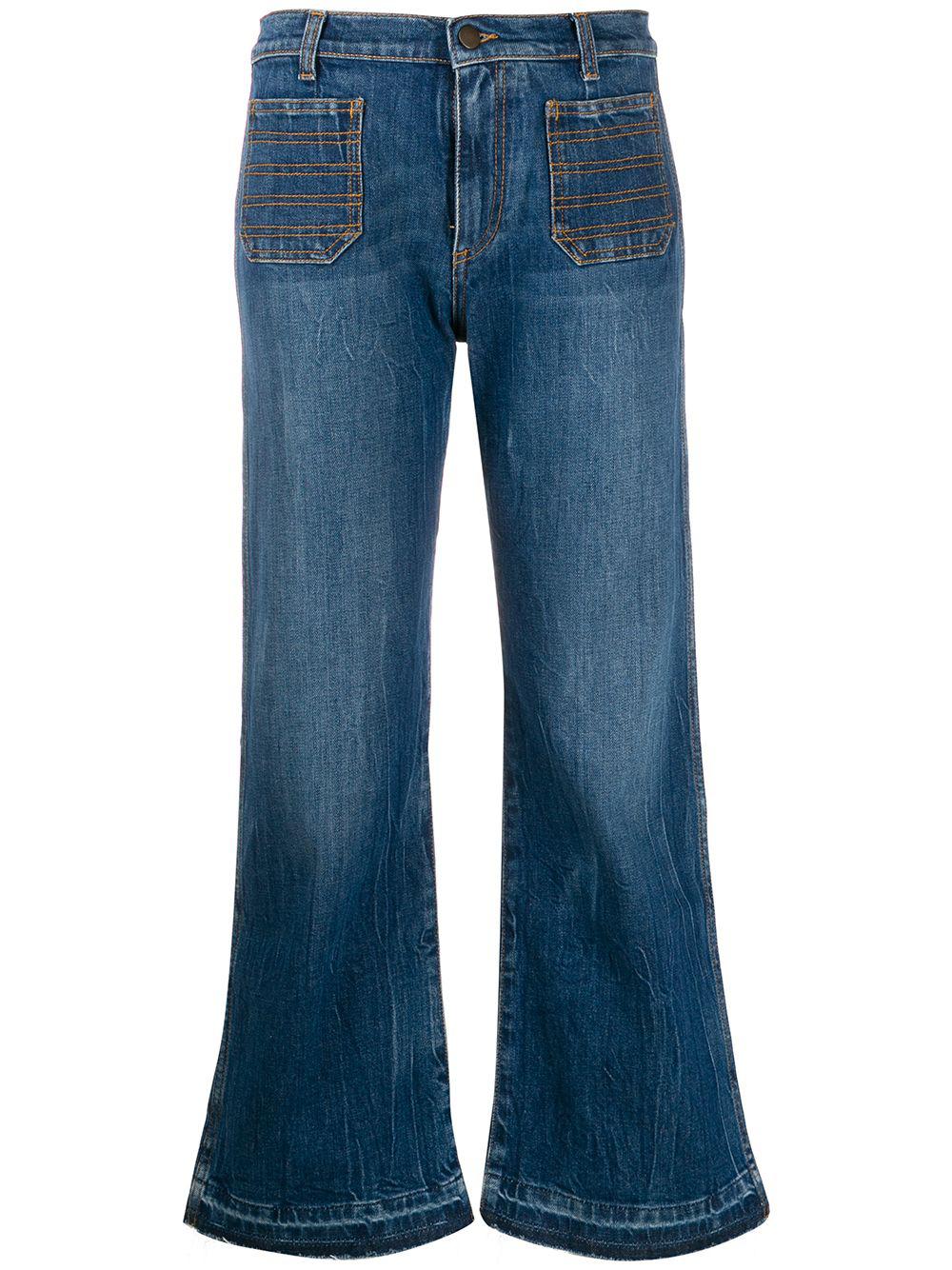 cropped flare jeans by PHILOSOPHY DI LORENZO SERAFINI