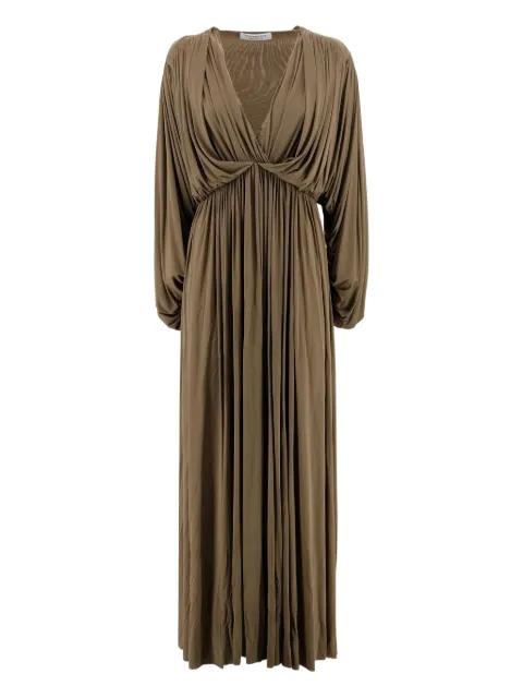 draped V-neck maxi dress by PHILOSOPHY DI LORENZO SERAFINI