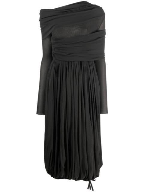 draped-design long-sleeve dress by PHILOSOPHY DI LORENZO SERAFINI