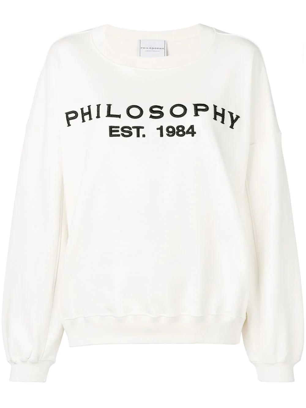 dropped shoulder logo sweatshirt by PHILOSOPHY DI LORENZO SERAFINI