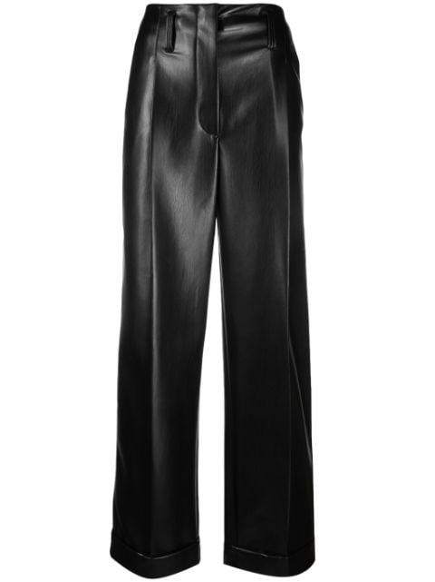 faux-leather straight-leg trousers by PHILOSOPHY DI LORENZO SERAFINI