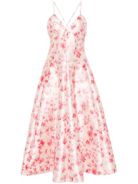 floral-print flared midi dress by PHILOSOPHY DI LORENZO SERAFINI