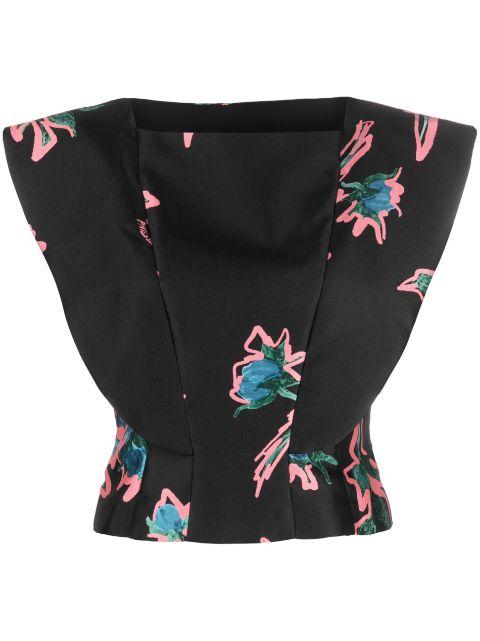 floral-print sleeveless top by PHILOSOPHY DI LORENZO SERAFINI