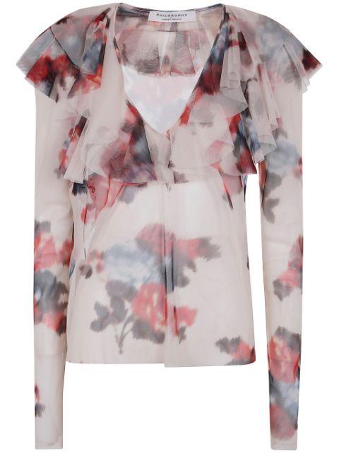 floral-print top by PHILOSOPHY DI LORENZO SERAFINI