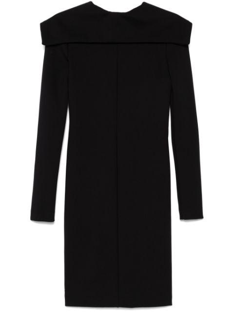foldover-neckline midi dress by PHILOSOPHY DI LORENZO SERAFINI