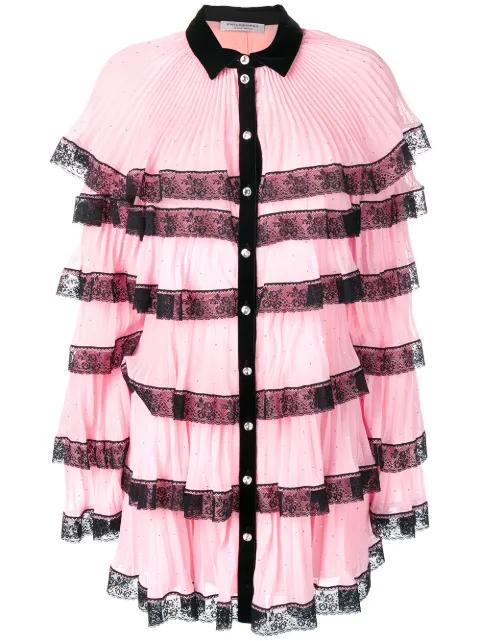 frilled mini dress by PHILOSOPHY DI LORENZO SERAFINI