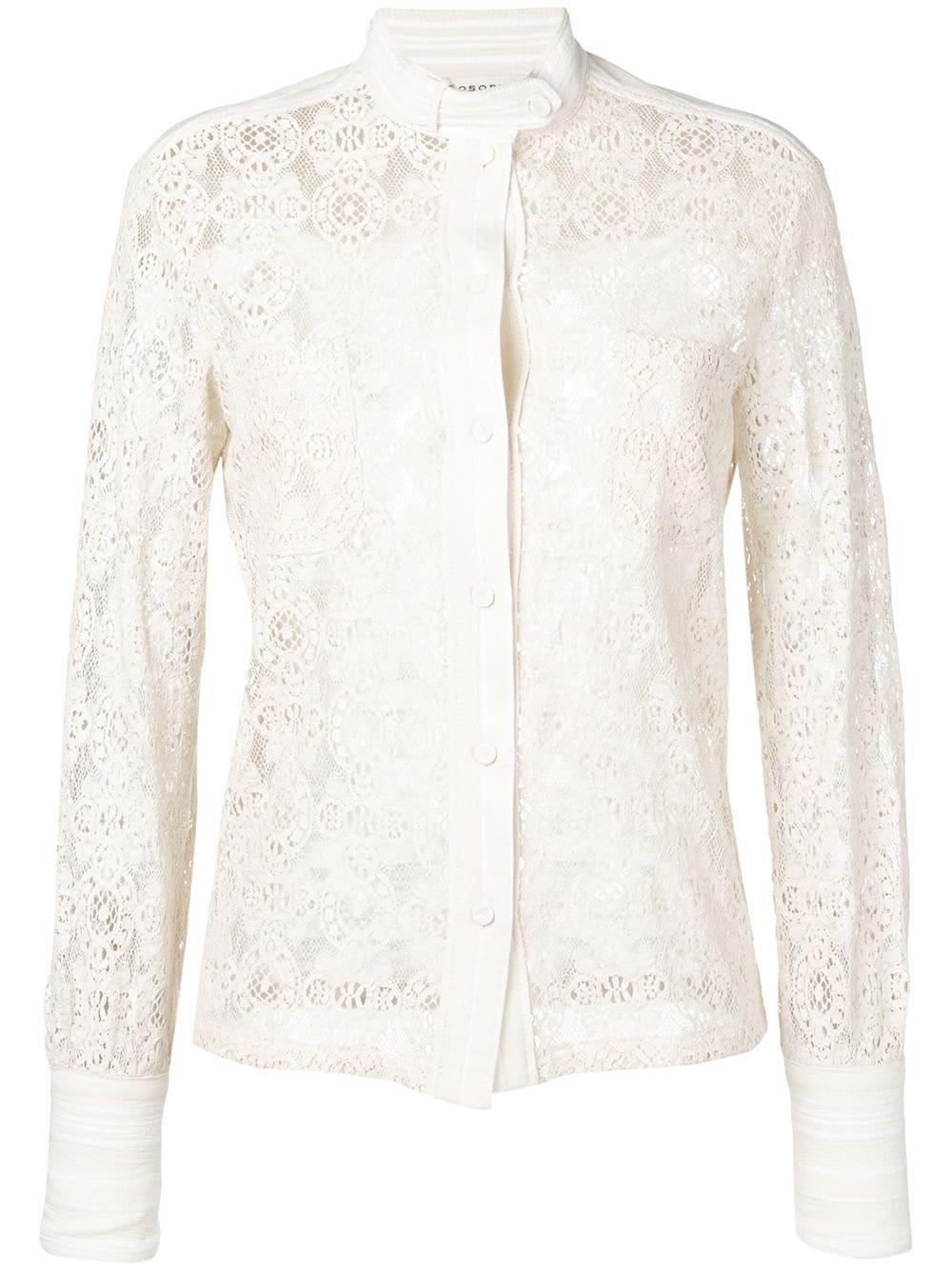 lace button shirt by PHILOSOPHY DI LORENZO SERAFINI