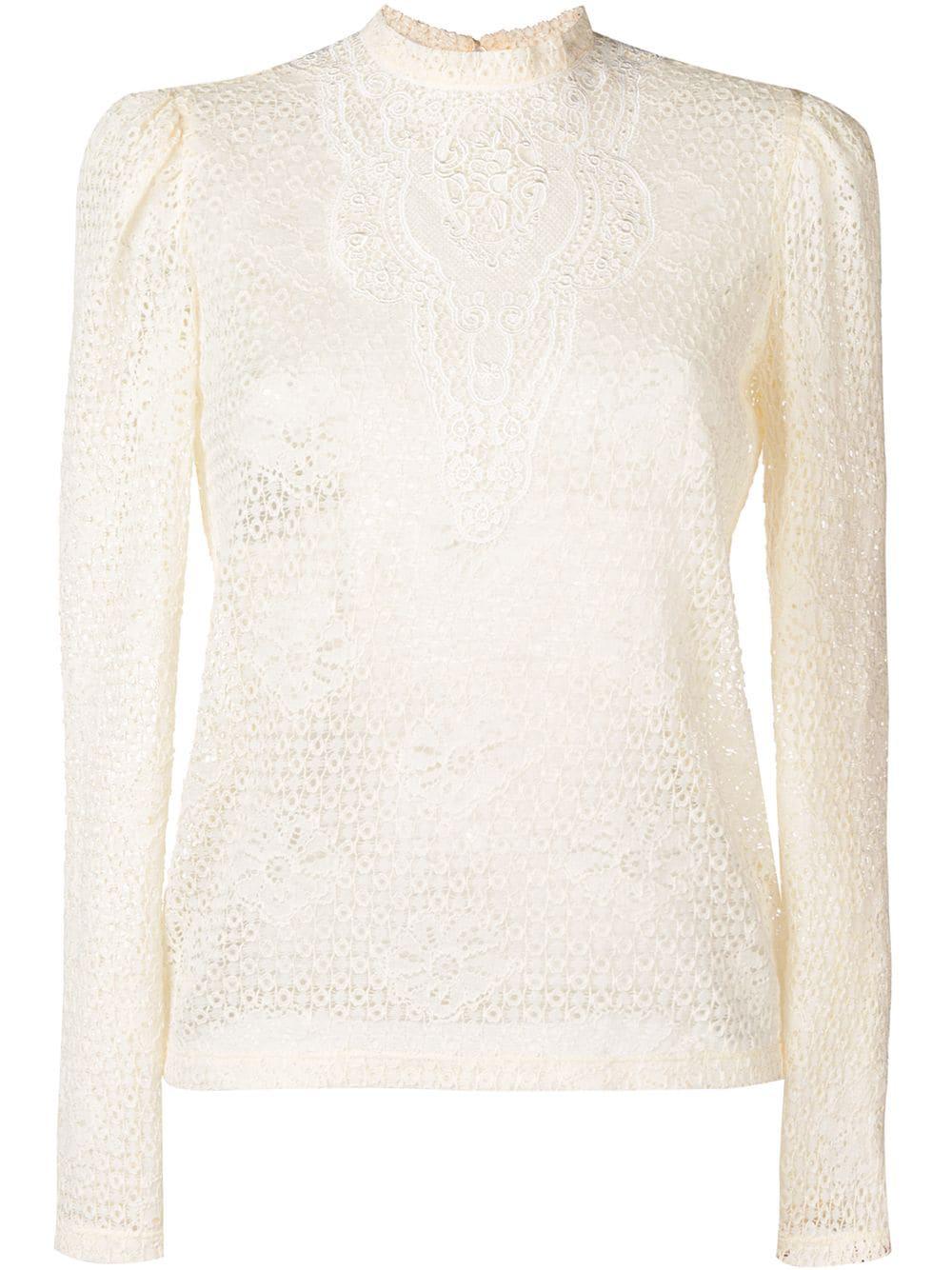 lace embroidered blouse by PHILOSOPHY DI LORENZO SERAFINI