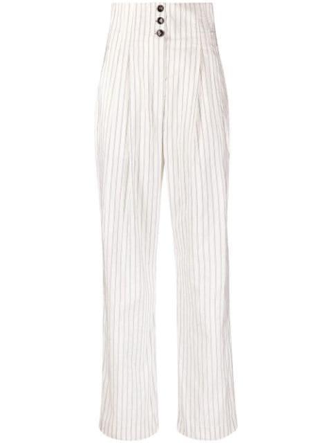 pinstripe-print trousers by PHILOSOPHY DI LORENZO SERAFINI