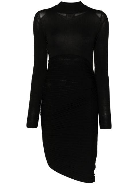 plissé-effect fine-knit dress by PHILOSOPHY DI LORENZO SERAFINI