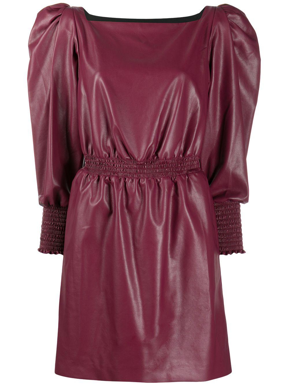 puffed-sleeve midi dress by PHILOSOPHY DI LORENZO SERAFINI