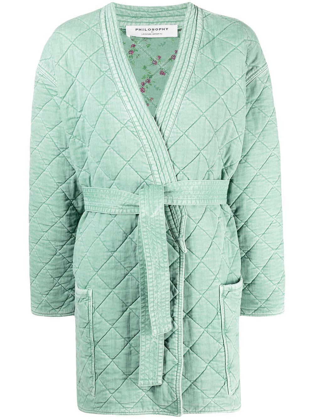 reversible quilted kimono-style jacket by PHILOSOPHY DI LORENZO SERAFINI