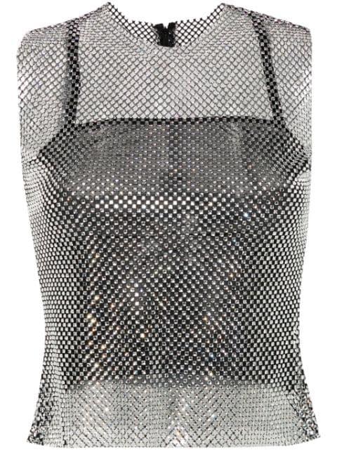 rhinestone-embellished top by PHILOSOPHY DI LORENZO SERAFINI