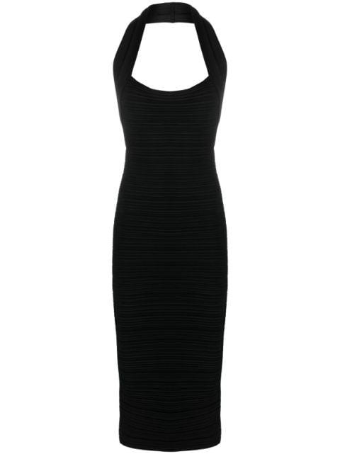 ribbed halterneck midi dress by PHILOSOPHY DI LORENZO SERAFINI