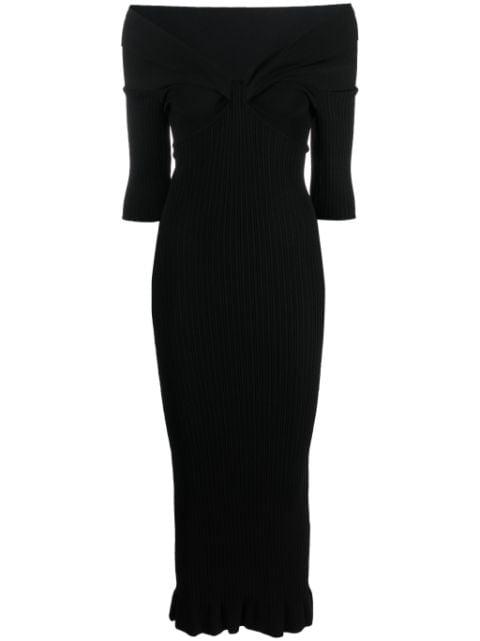 ribbed-knit midi dress by PHILOSOPHY DI LORENZO SERAFINI