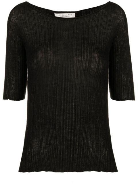 ribbed-knit top by PHILOSOPHY DI LORENZO SERAFINI