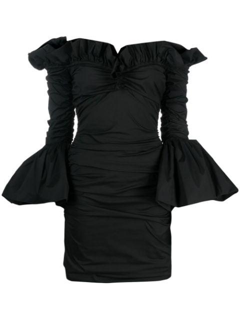 ruffle-trim ruched minidress by PHILOSOPHY DI LORENZO SERAFINI