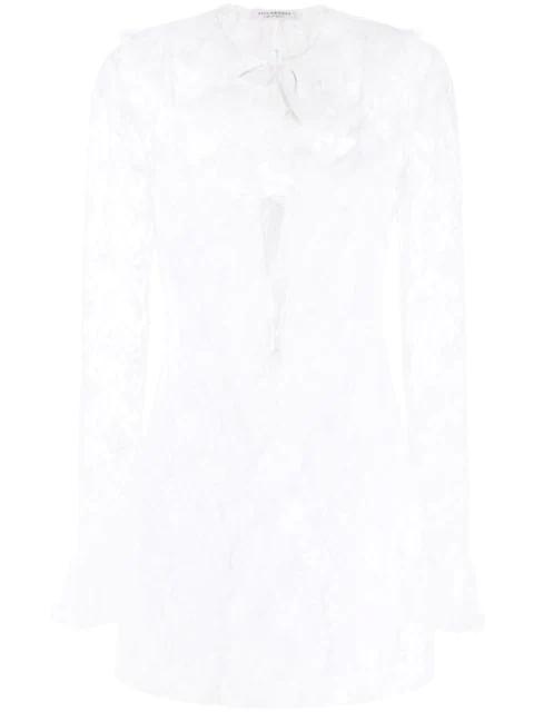 ruffled lace minidress by PHILOSOPHY DI LORENZO SERAFINI