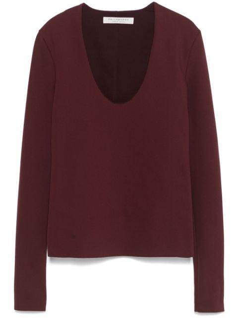 scuba-jersey top by PHILOSOPHY DI LORENZO SERAFINI
