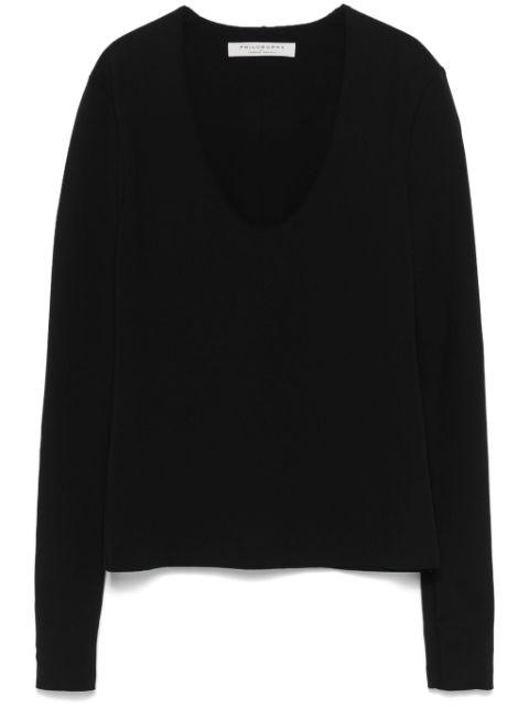 scuba-jersey top by PHILOSOPHY DI LORENZO SERAFINI
