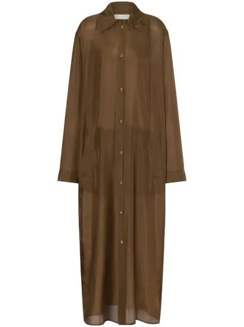 silk single-breasted coat by PHILOSOPHY DI LORENZO SERAFINI