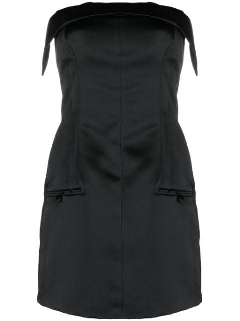 strapless satin minidress by PHILOSOPHY DI LORENZO SERAFINI