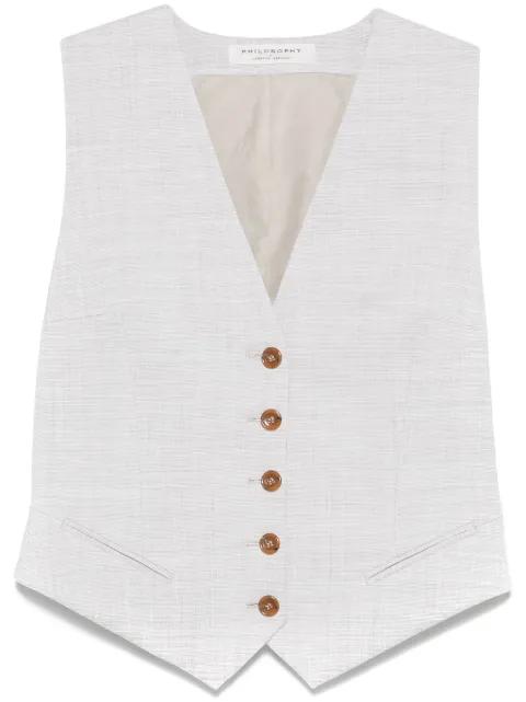 textured waistcoat by PHILOSOPHY DI LORENZO SERAFINI