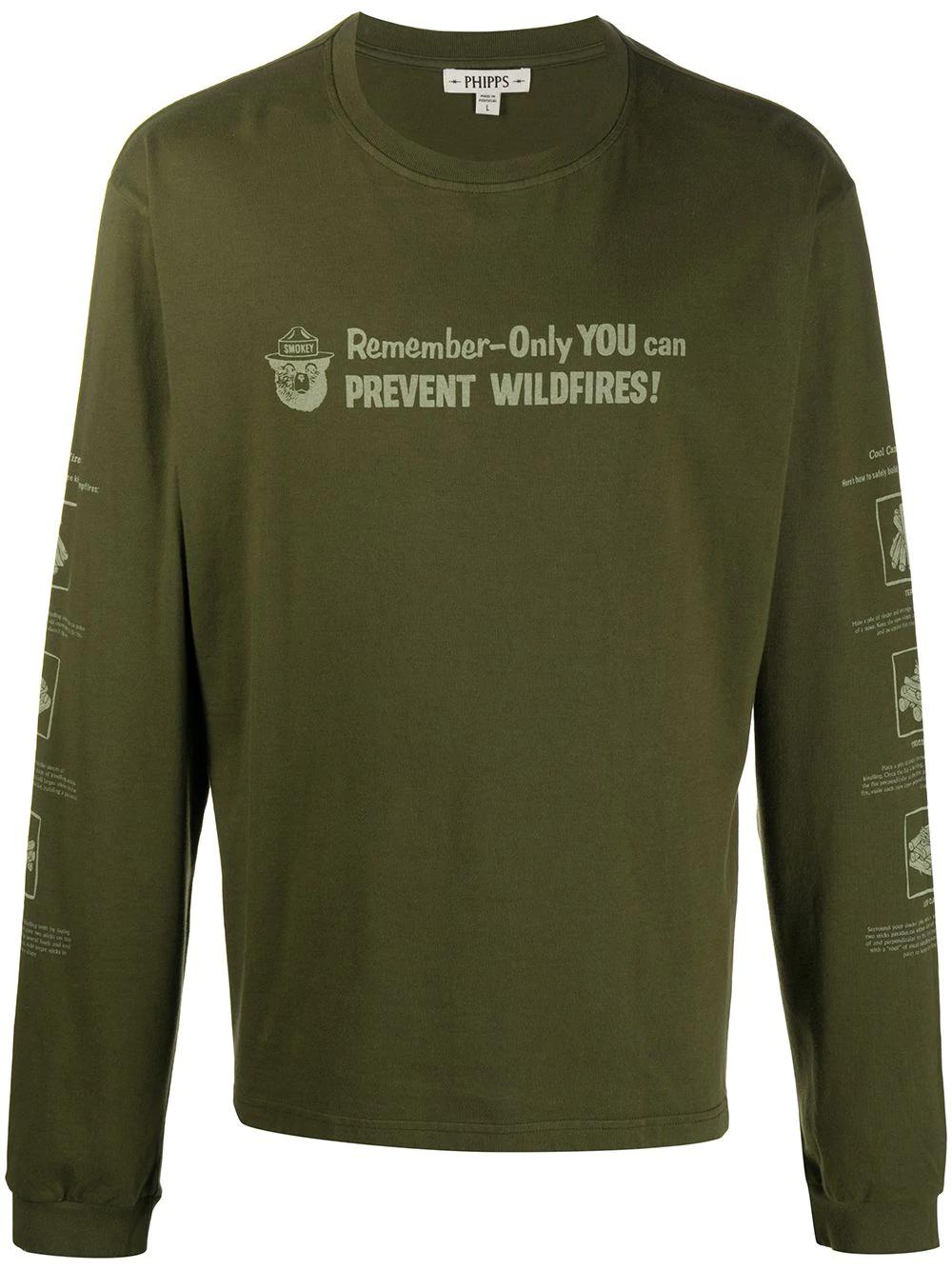 slogan print sweatshirt by PHIPPS