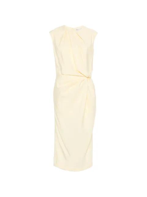 draped-design midi dress by PHISIQUE DU ROLE