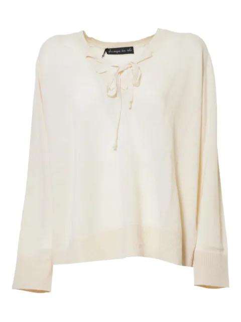 lace up-detail sweater by PHISIQUE DU ROLE