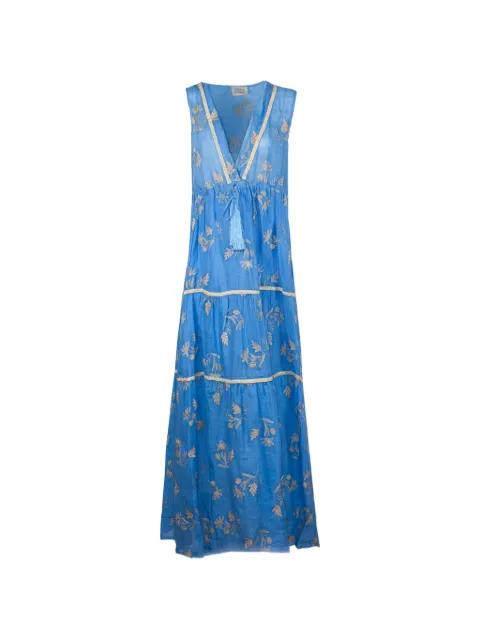 floral-pattern tiered maxi dress by PHO FIRENZE