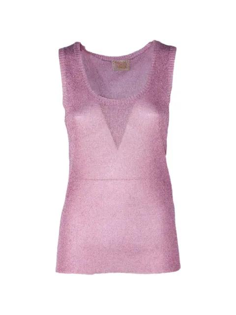 sleeveless round-neck top by PHO FIRENZE