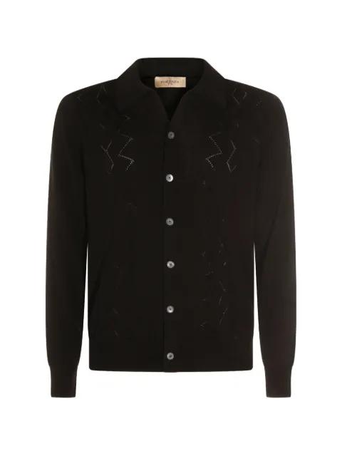 geometric-pattern cardigan by PIACENZA 1733