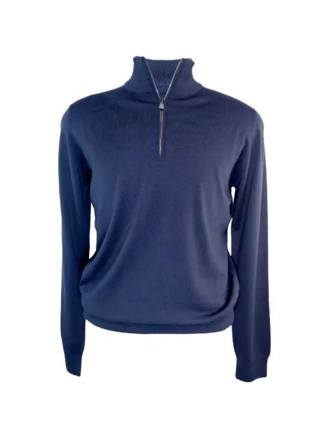 quarter-zip merino sweater by PIACENZA 1733
