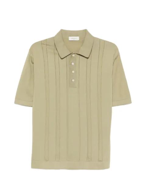 ribbed panelled polo shirt by PIACENZA 1733