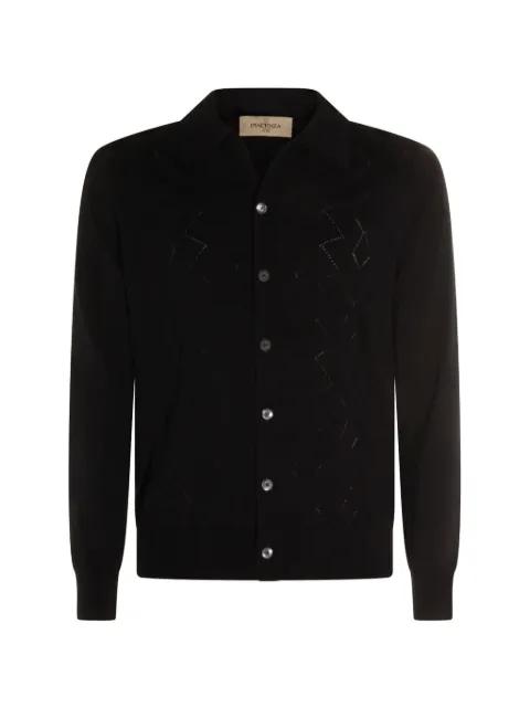 button patterned cardigan by PIACENZA CASHMERE