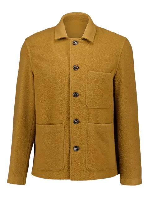 button-up cashmere shirt jacket by PIACENZA CASHMERE
