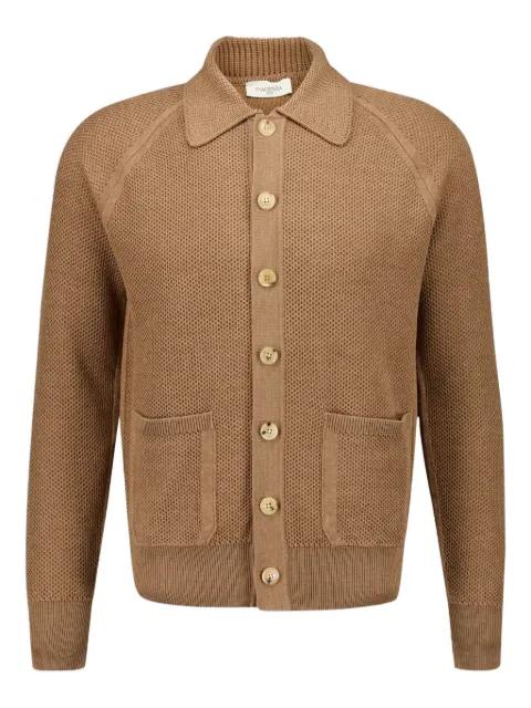 button-up wool overshirt by PIACENZA CASHMERE