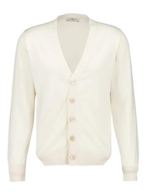 buttoned V-neck cardigan by PIACENZA CASHMERE