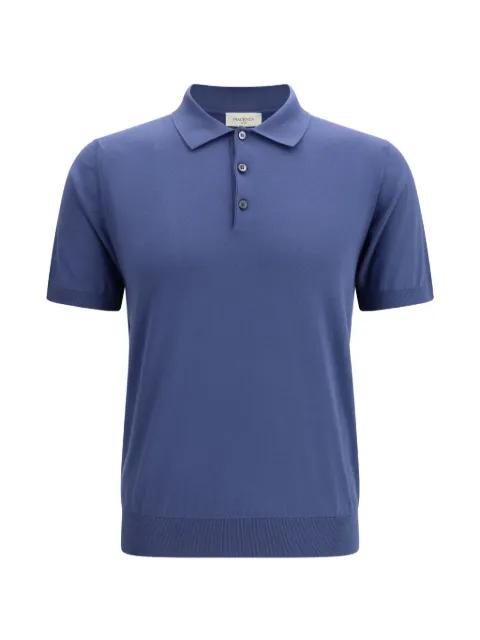 classic-collar button polo shirt by PIACENZA CASHMERE