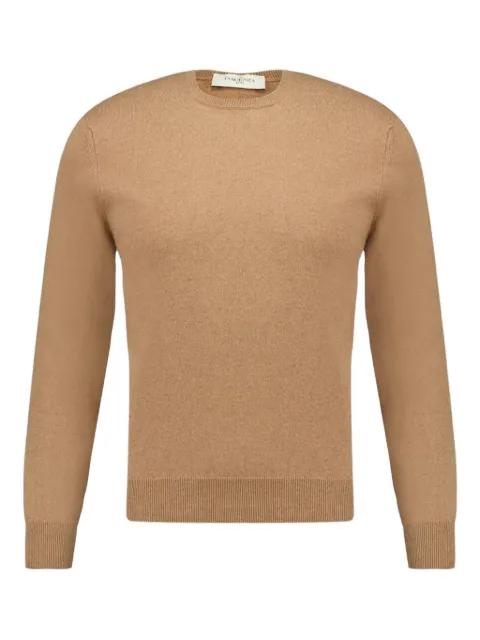 crew neck cashmere sweater by PIACENZA CASHMERE