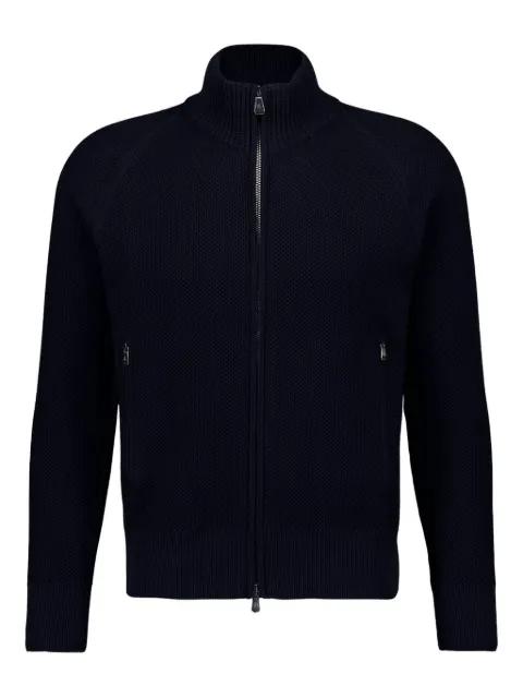 knitted bomber jacket by PIACENZA CASHMERE