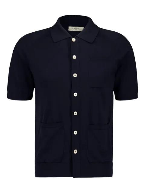 patch-pocket short-sleeve shirt by PIACENZA CASHMERE