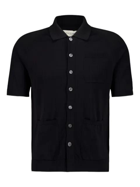 patch-pockets knitted shirt by PIACENZA CASHMERE