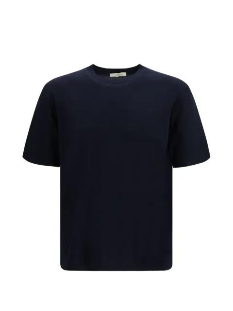 ribbed crew-neck T-shirt by PIACENZA CASHMERE