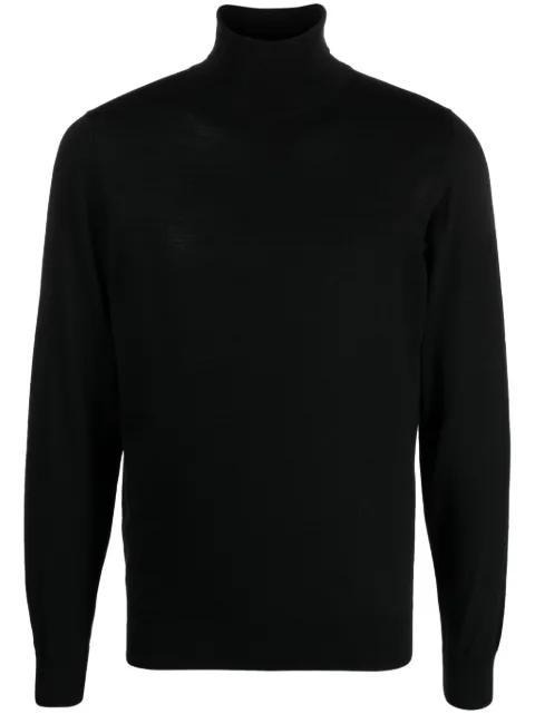 roll neck wool jumper by PIACENZA CASHMERE