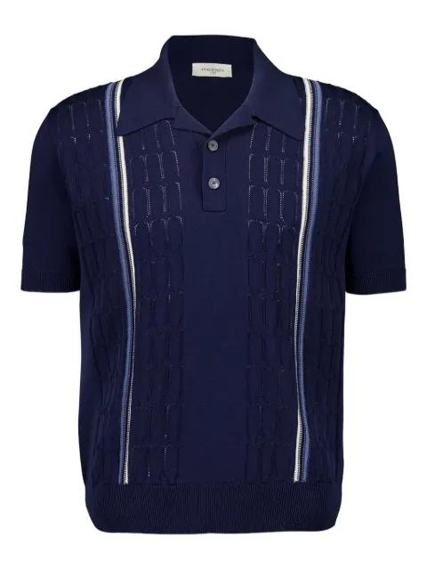 short-sleeve cotton polo shirt by PIACENZA CASHMERE