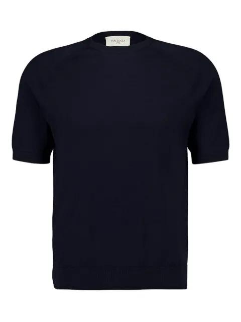 short-sleeved crew-neck sweater by PIACENZA CASHMERE